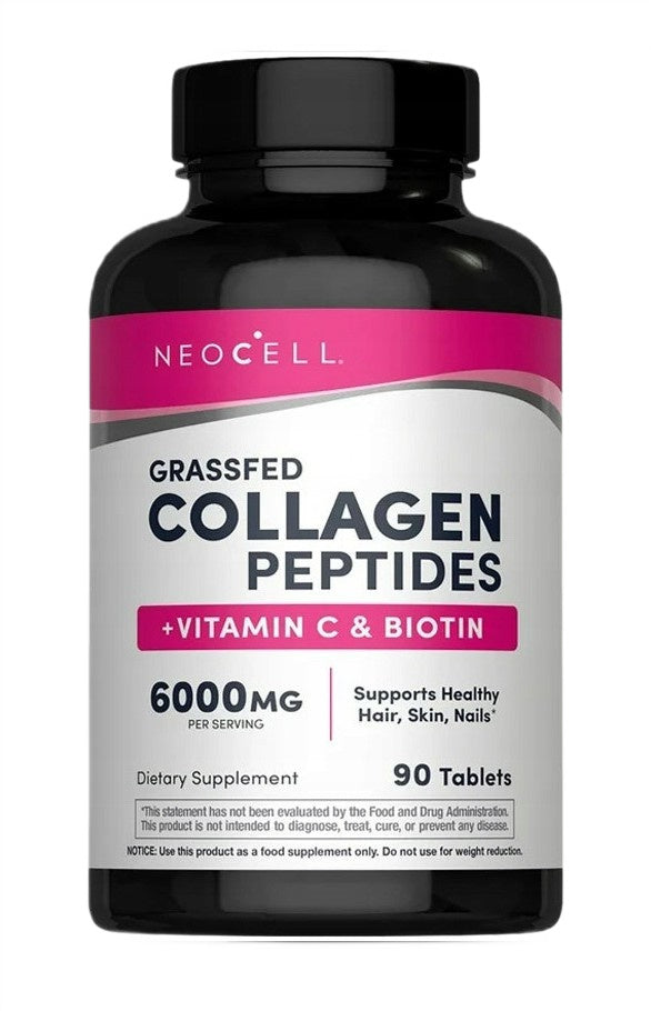 NeoCell rohumaal karjatatavate veiste kollageenipeptiidid + C-vitamiin ja biotiin – 90 tabletti