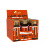 Olimp Nutrition L-karnitiin 3000 Extreme Shot, apelsinimaitseline – 9 x 25 ml.