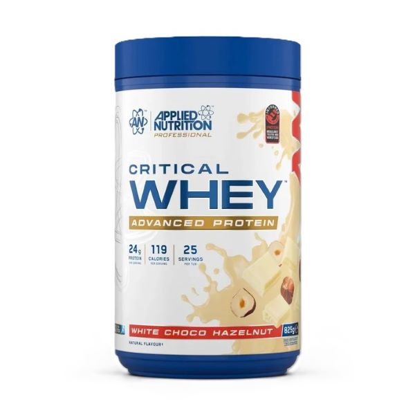 Applied Nutrition Critical Whey, valge šokolaadi ja sarapuupähkli maitse – 825 g