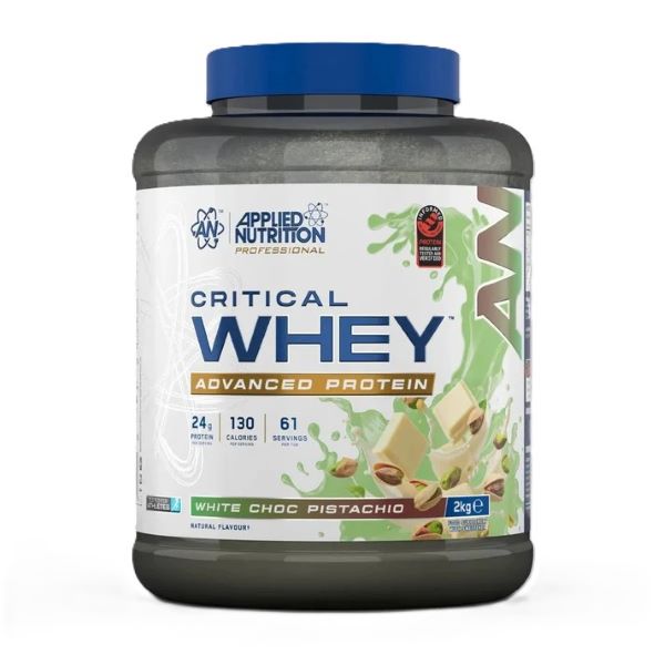 Applied Nutrition Critical Whey, valge šokolaadi ja pistaatsia maitse – 2000 g