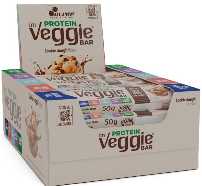 Olimp Nutrition valgubatoon taimetoitlastele, küpsisetaigna maitsega - 25 x 50 g