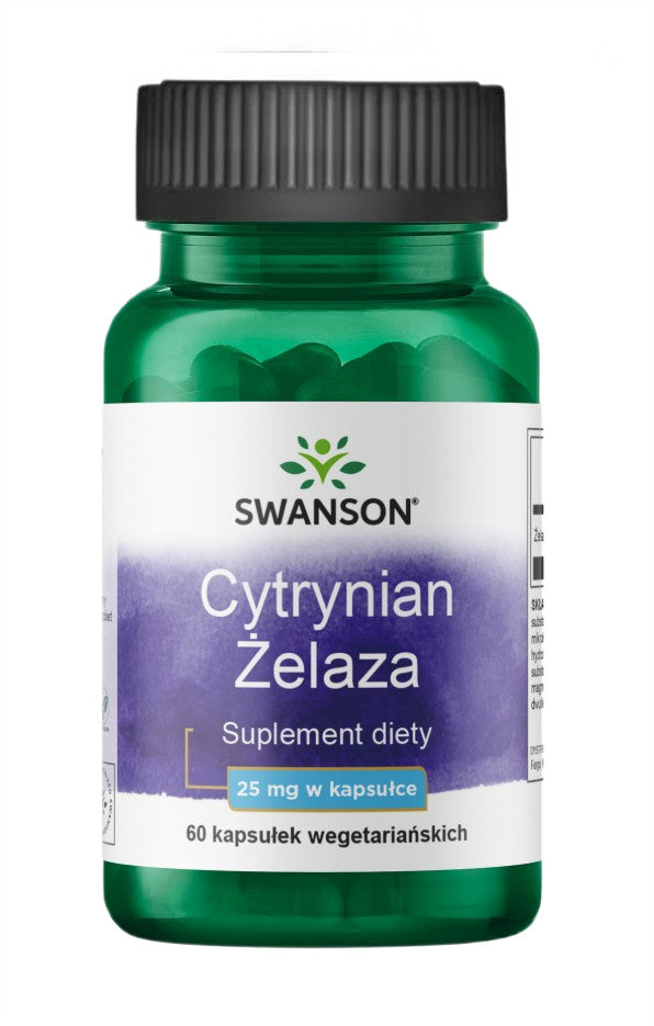 Swanson raudtsitraat, 25 mg – 60