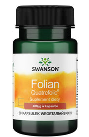 Swanson Folian Quatrefolic, 400 mcg – 30 kapslit