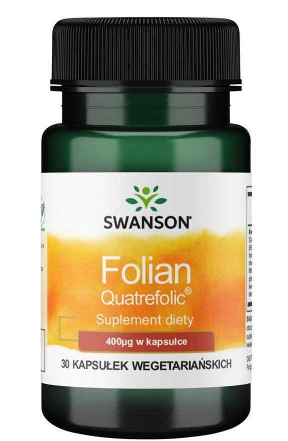 Swanson Folian Quatrefolic, 400 mcg – 30 kapslit