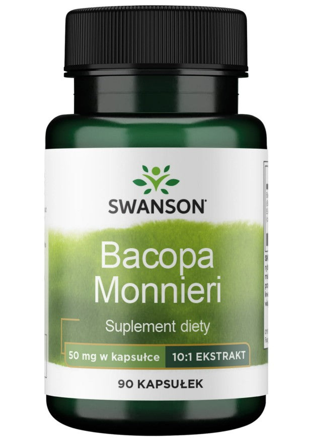 Swanson Bacopa Monnieri 10:1 ekstrakt, 50 mg – 90 kapslit