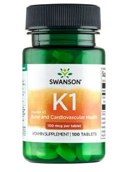 Swanson Vitamiin K1, 100 mcg – 100 tabletti
