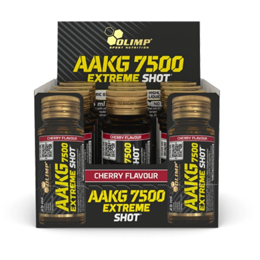 Olimp Nutrition AAKG 7500 Extreme Shot, kirsi maitsega – 9 x 25 ml.
