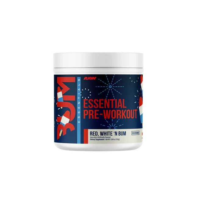 Raw Nutrition CBUM Essential enne treeningut, Red White 'N Bum – 393g