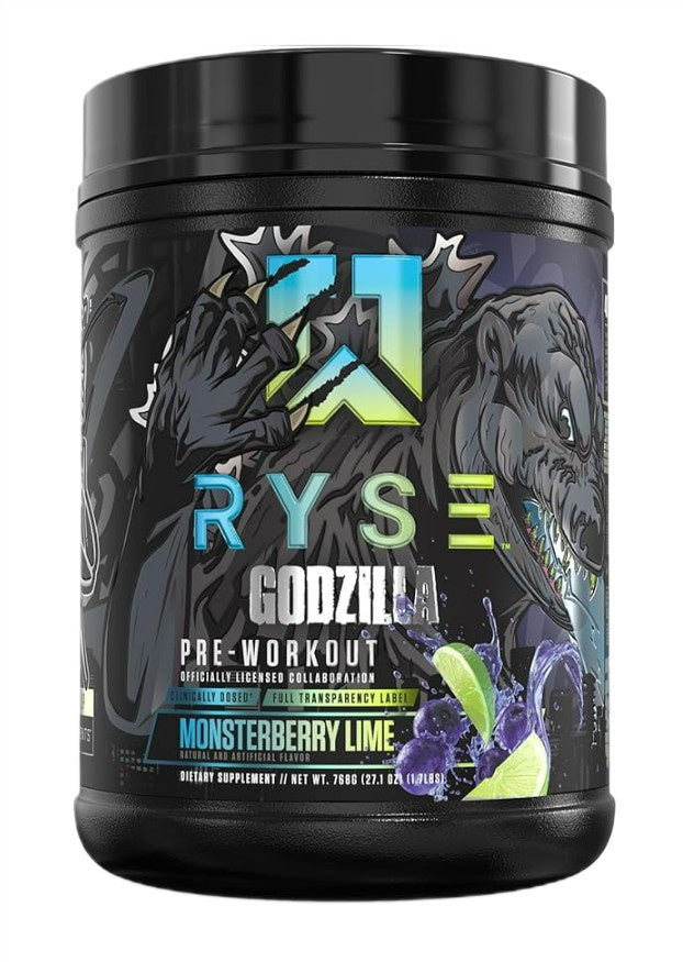 RYSE Godzilla Pre-Workout, marja ja laimi – 768g
