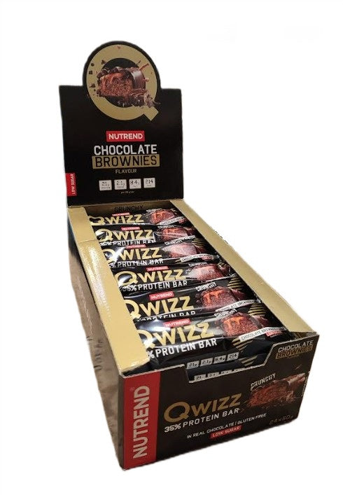 Nutrend Qwizz 35% valguküpsised, šokolaadikoogid – 24 x 60 g