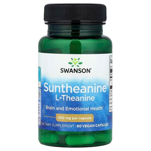 Swanson Suntheanine L-teaniin, 200 mg – 60 kapslit