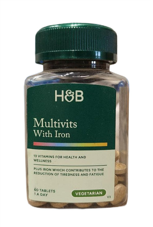 Holland & Barrett multivitamiinid rauaga – 60 tabletti