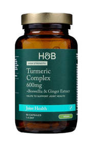 Holland & Barrett Kurkumikompleks suure tugevusega boswellia ja ingveri ekstraktiga, 600 mg – 90 kapslit