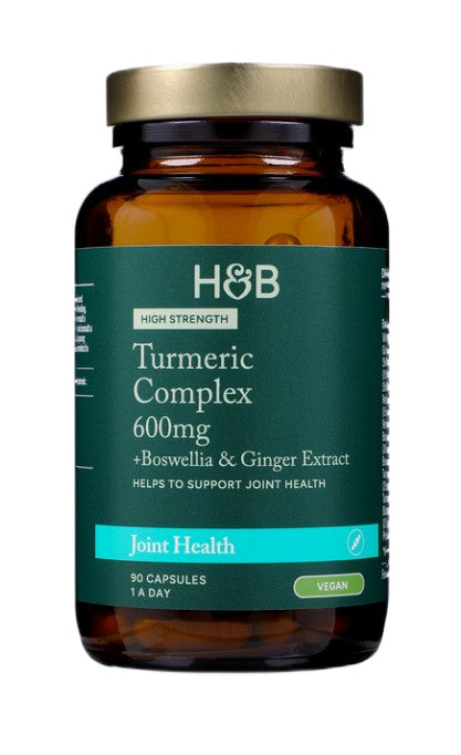 Holland & Barrett Kurkumikompleks suure tugevusega boswellia ja ingveri ekstraktiga, 600 mg – 90 kapslit