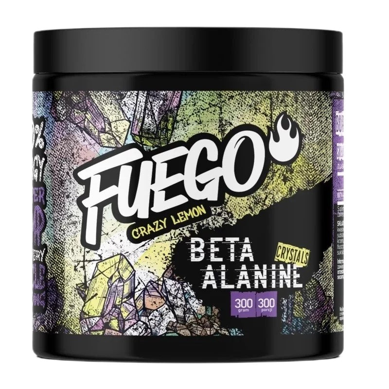 Fuego beeta-alaniini kristallid, Crazy Lemon – 300 g