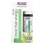 NOW Foods eeterliku õli roll-on deodorant, Mind That Energy – 10 ml.