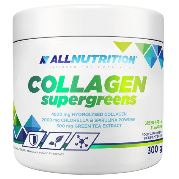 Allnutrition kollageeni superrohelised, roheline õun - 300 g