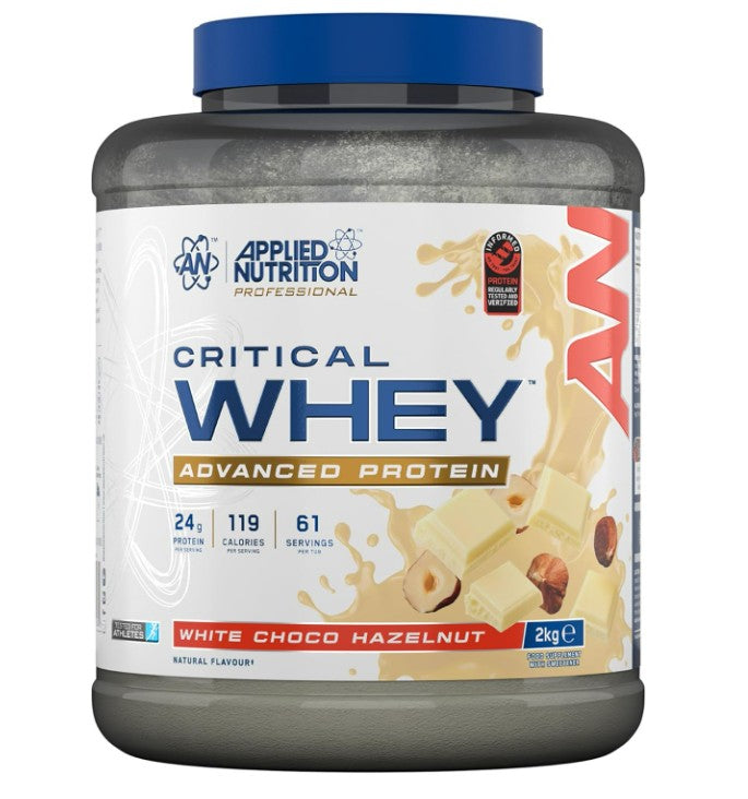 Applied Nutrition Critical Whey, valge šokolaadi ja sarapuupähkli maitseline – 2000 g