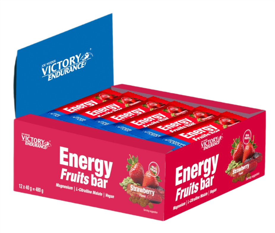 Weider Joe Weider Victory Endurance Energy Fruits batoon, maasikas - 12 x 40g