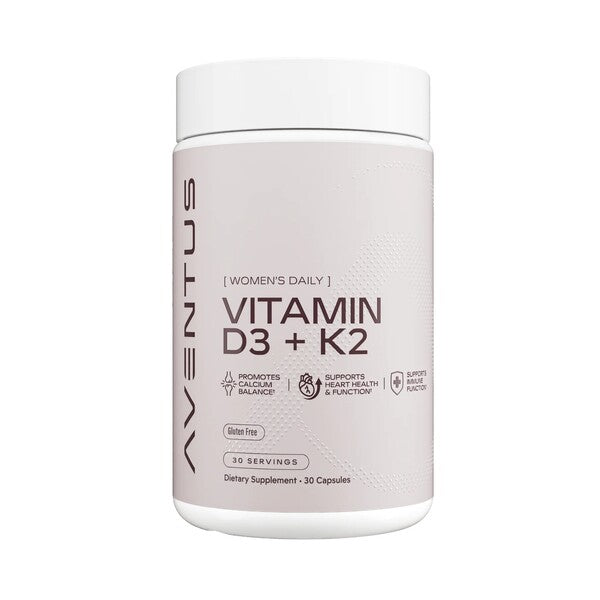 Aventus Supplements Aventus toidulisandid D3 + K2 vitamiin – 30 kapslit