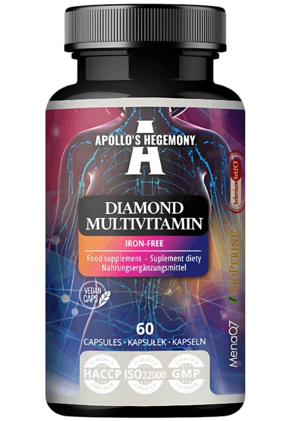 Apollo's Hegemony Diamond multivitamiinid ilma rauata – 60 kapslit