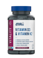 Applied Nutrition D3-vitamiini ja K2-vitamiini – 60 kapslit