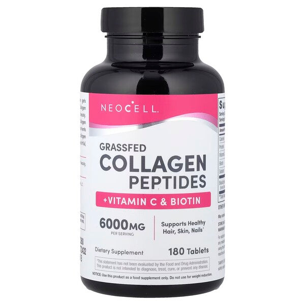 NeoCell rohumaalt pärit kollageenipeptiidid + C-vitamiin ja biotiin – 180 tabletti