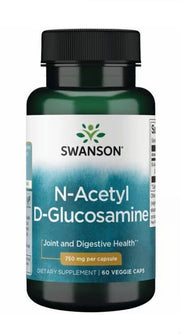 Swanson N-atsetüül-D-glükoosamiin, 750 mg – 60 kapslit