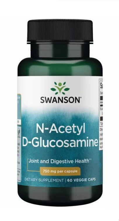 Swanson N-atsetüül-D-glükoosamiin, 750 mg – 60 kapslit
