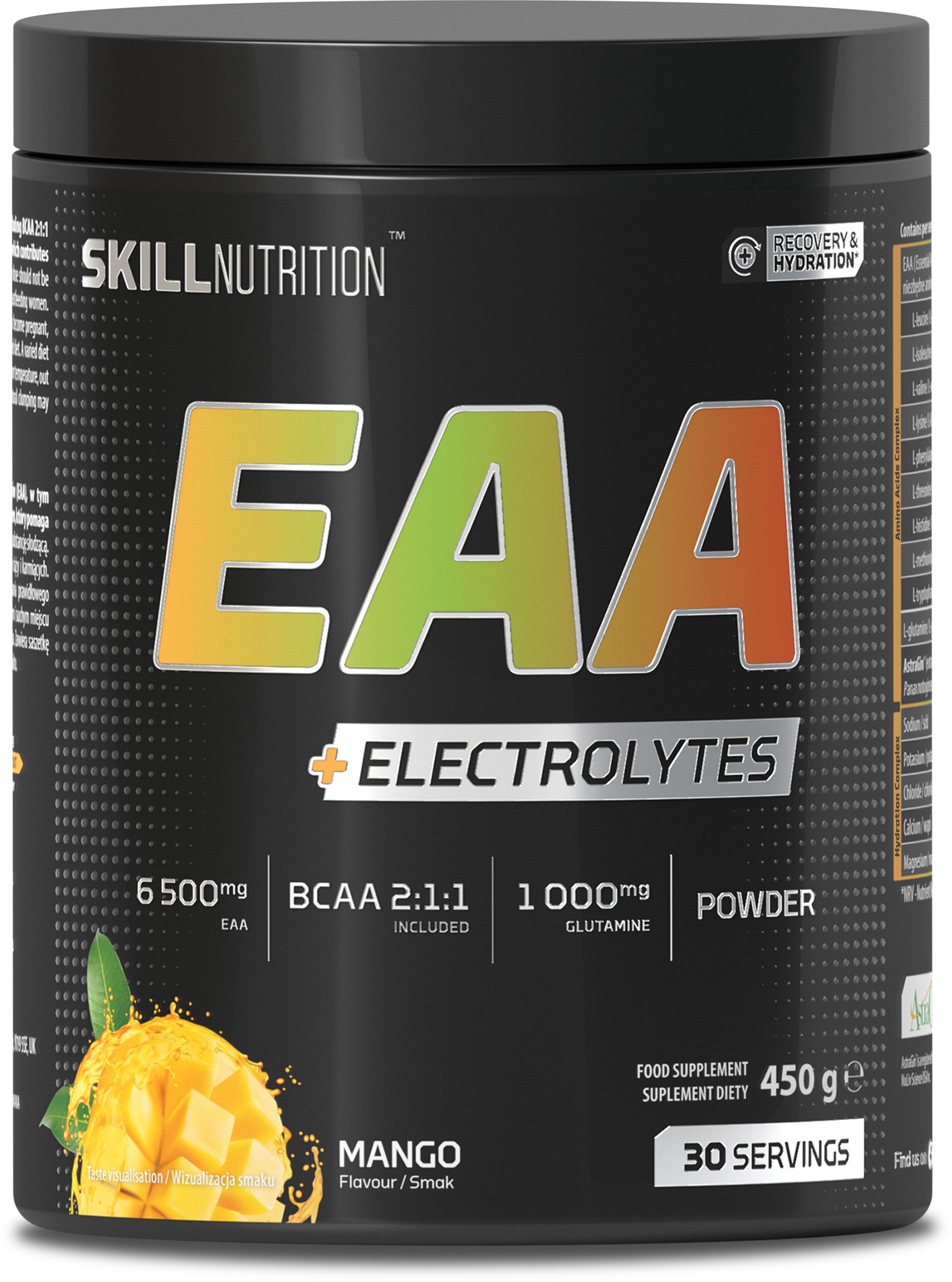 Skill Nutrition EAA + elektrolüüdid, mango - 450 g
