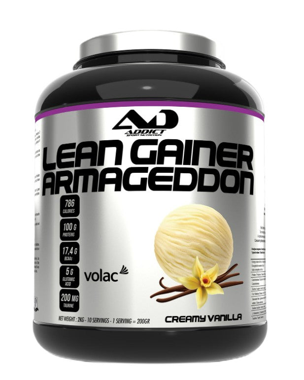 Addict Sport Nutrition Lean Gainer Armageddon, kreemja vanilli maitsega – 2000 g
