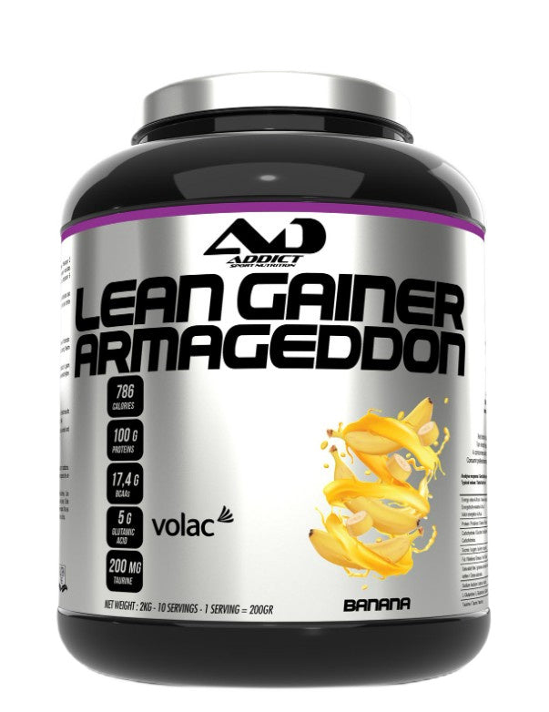 Addict Sport Nutrition Lean Gainer Armageddon, banaanimaitse – 2000 g