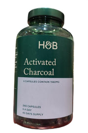 Holland & Barretti aktiveeritud süsi, 1560 mg – 240 kapslit