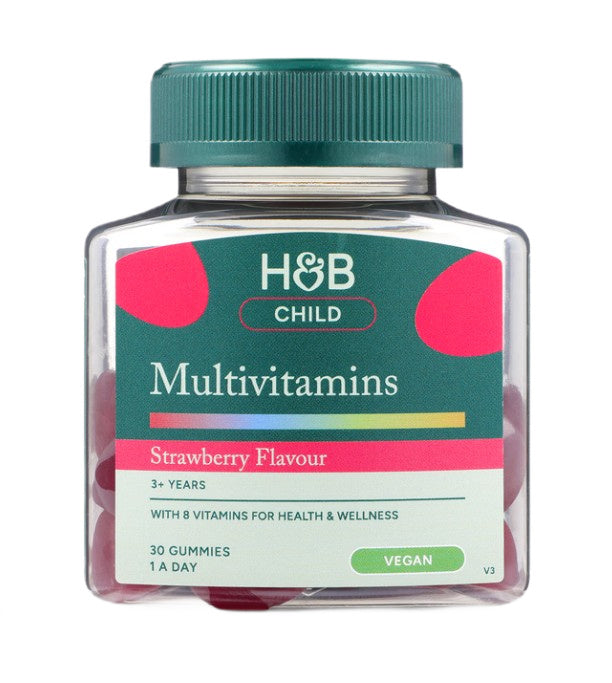 Holland & Barretti maasikamaitselised laste multivitamiinikommid – 30 kummikommi