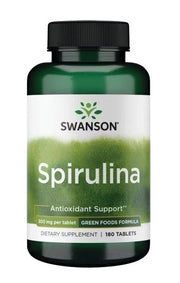 Swanson Spirulina, 500 mg – 180 tabletti