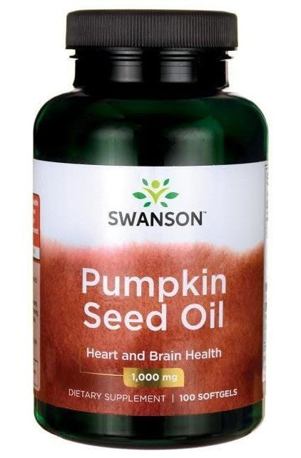 Swansoni kõrvitsaseemneõli, 1000 mg – 100 geelkapslit