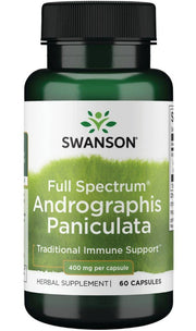 Swanson Full Spectrum Andrographis Paniculata, 400 mg – 60 kapslit
