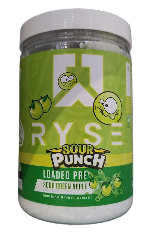 RYSE Loaded Pre, hapu punši rohelise õuna maitsega jook – 459 g