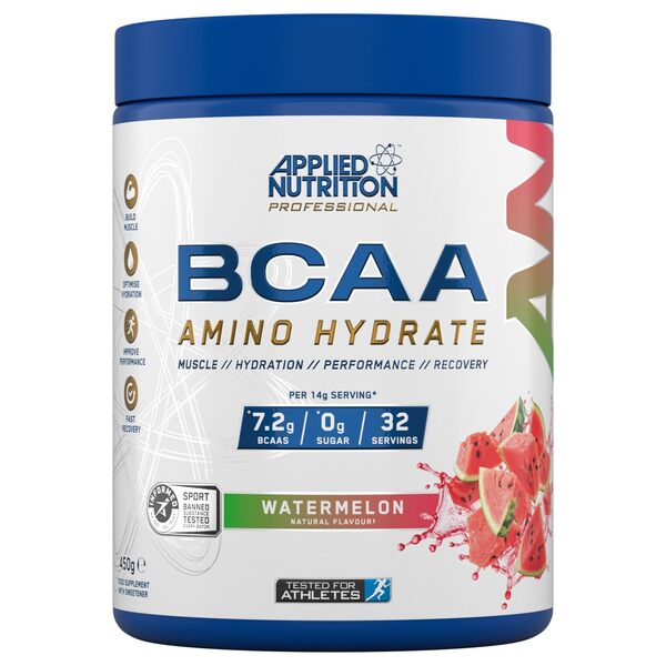 Applied Nutrition BCAA aminohape, arbuusimaitseline – 450 g