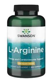 Swanson L-arginiin, 500 mg – 200 kapslit