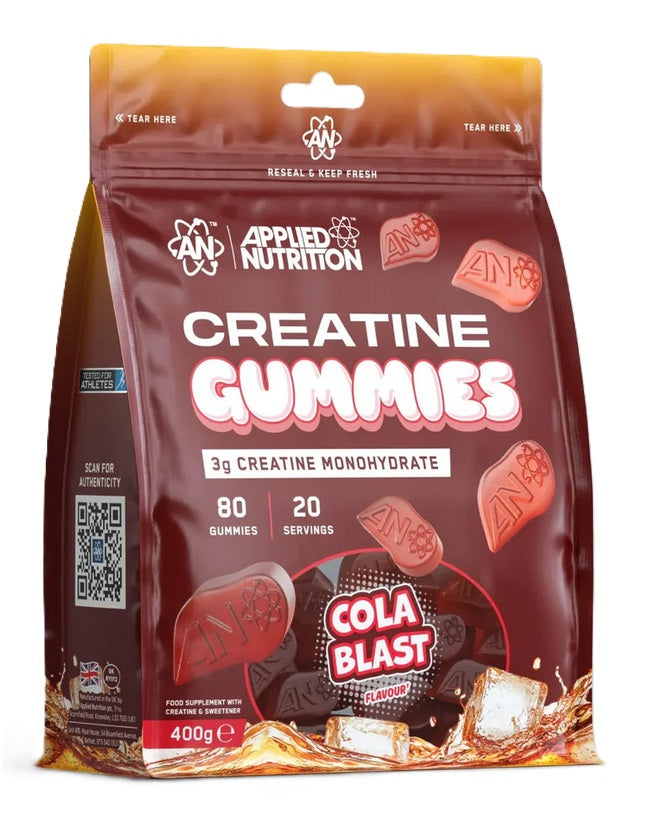 Applied Nutrition kreatiinikummid, Cola Blast – 80 kummikommi