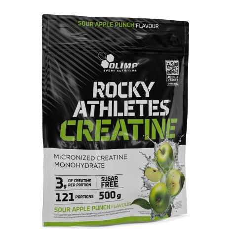 Olimp Nutrition Rocky Athletes kreatiin, hapu õuna maitsega, 500 g