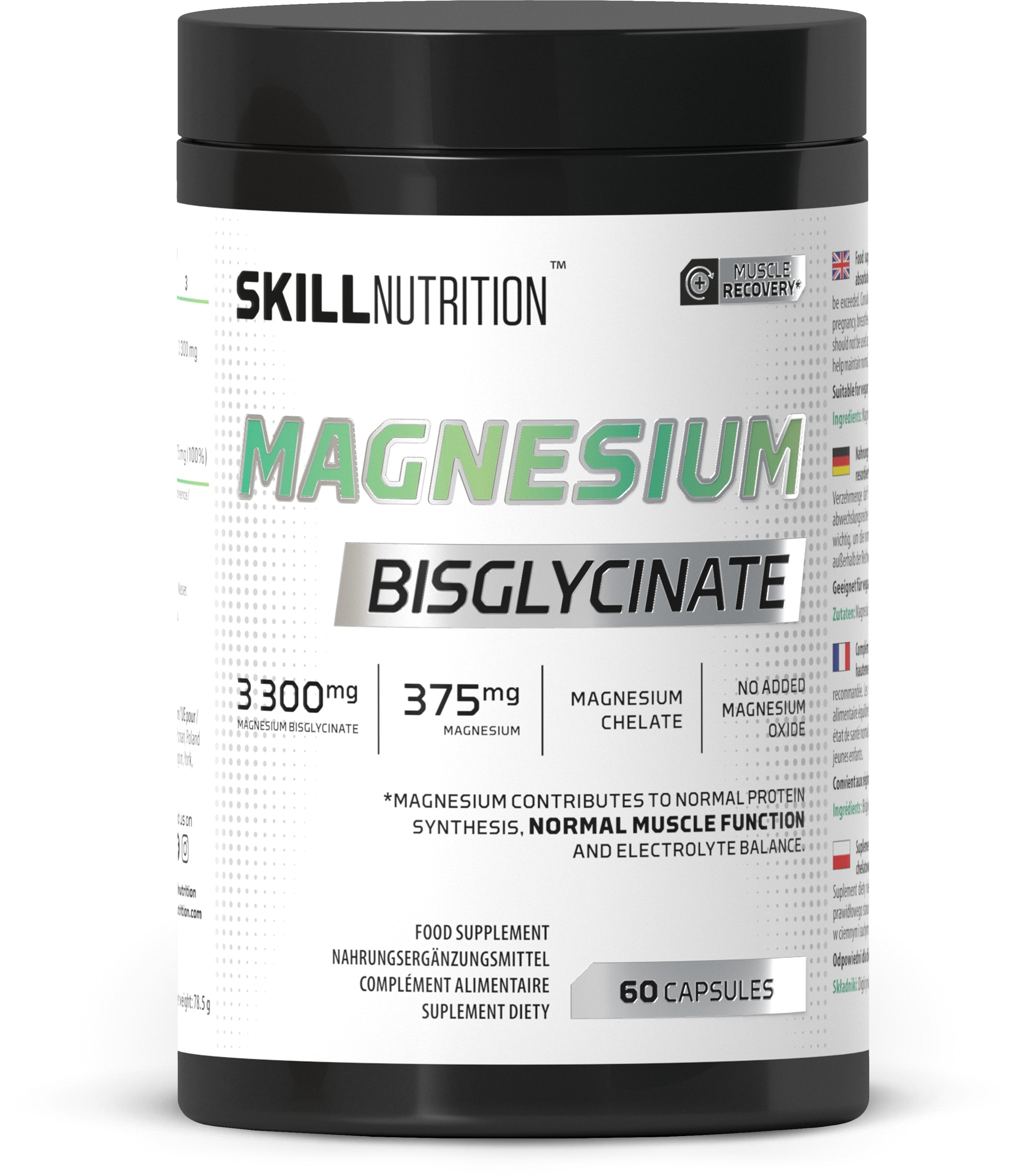 Skill Nutrition magneesiumdiglütsinaat - 60 kapslit