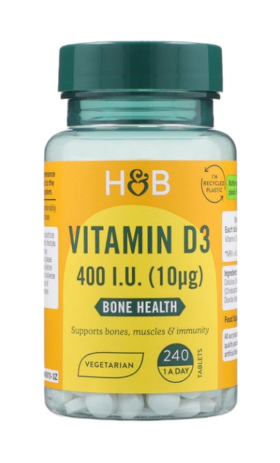Holland & Barrett D3-vitamiin, 10 mcg – 240 tabletti