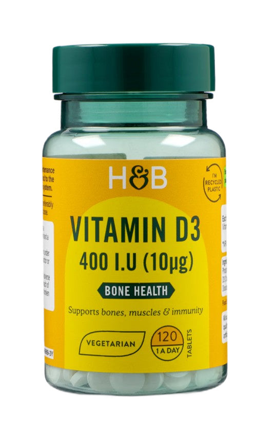 Holland & Barrett D3-vitamiin, 10 mcg – 120 tabletti