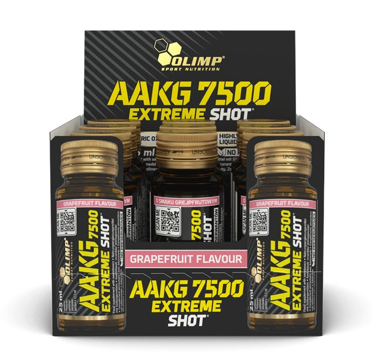 Olimp Nutrition AAKG 7500 Extreme Shot, greibfruudi maitsega - 9 x 25 ml.