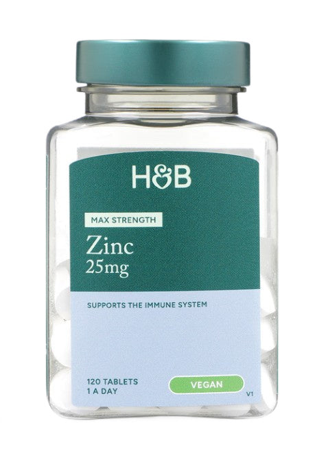 Holland & Barretti maksimaalse tugevusega tsinktabletid, 25 mg – 120 tabletti