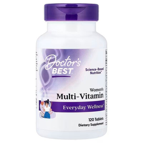 Doctor's Best multivitamiin naistele – 120 tabletti
