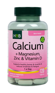 Holland & Barrett kaltsiumi + magneesiumi, tsingi ja D-vitamiini tablettide komplekt – 120 tabletti
