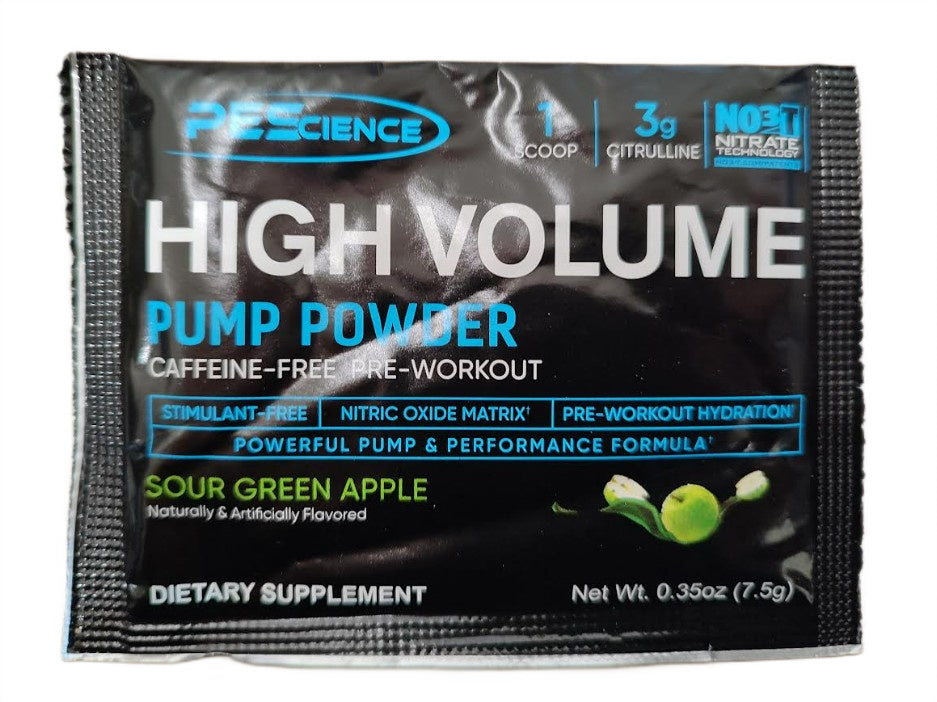 PEScience High Volume (uus valem), hapu rohelise õuna maitse – 7,5 g (1 portsjon)